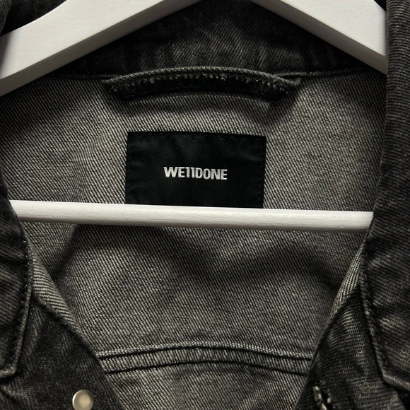 We11done Logo Patch Denim Jacket - Picture 6 of 11